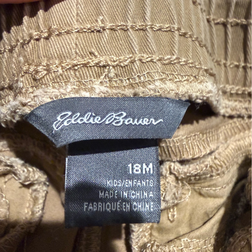Eddie Bauer Orange and Navy Sherpa-Lined Baby Jacket + Pants set - Picture 8 of 8